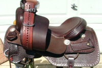 Koen Saddle Shop, custom cutting and reining saddles.