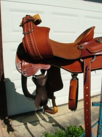 Koen Saddle Shop, Custom cutting and reining saddles.