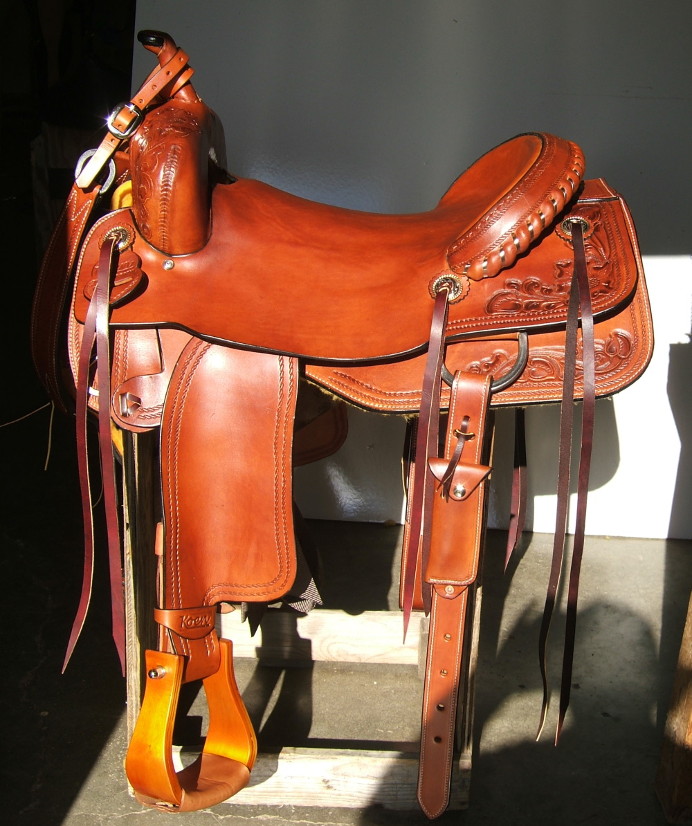 koen Saddle Shop, Custom cutting and reining saddles.