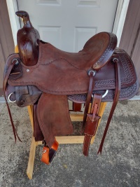 Koen Saddle Shop, custom cutting and reining saddles.