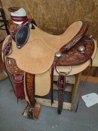 koen Saddle Shop, Custom cutting and reining saddles.